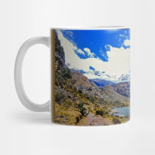 The trail to Laguna 69 Mug